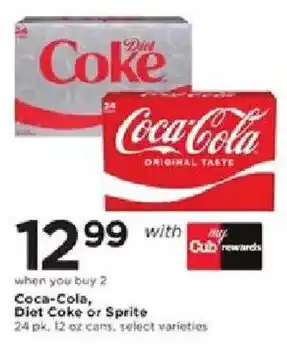 Cub Foods Coca-Cola, Diet Coke or Sprite offer
