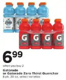 Cub Foods Gatorade or Gatorade Zero Thirst Quencher offer