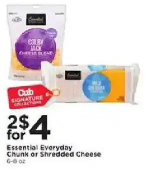 Cub Foods Essential Everyday Cheese offer