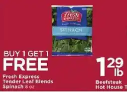 Cub Foods Fresh Express Tender Leaf Blends Spinach offer