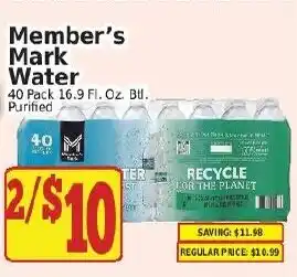 Fine Fare Member's Mark Water offer