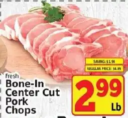 Fine Fare Fresh Bone-In Center Cut Pork Chops offer