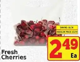 Fine Fare Fresh Cherries offer