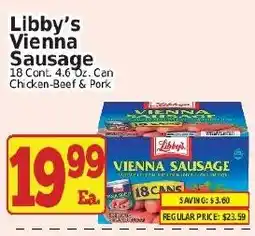 Fine Fare Libby's vienna sausage offer