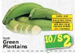 Fine Fare Fresh Green Plantains offer