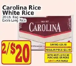 Fine Fare Carolina rice white rice offer