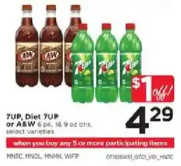 Cub Foods 7up, Diet 7up or A&W offer