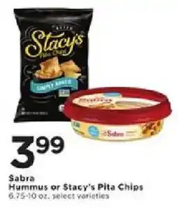 Cub Foods Sabra Hummus or Stacy's Pita Chips offer