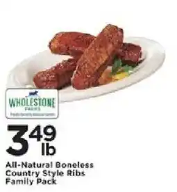 Cub Foods Wholesome Pantry All-Natural Boneless Country Style Ribs offer