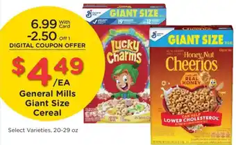 Kroger General Mills Giant Size Cereal offer