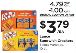 Kroger Lance Sandwich Crackers offer