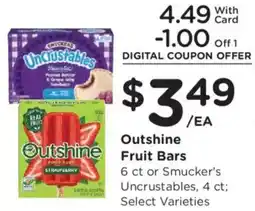 Kroger Outshine Fruit Bars offer