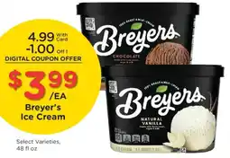 Kroger Breyer's Ice Cream offer
