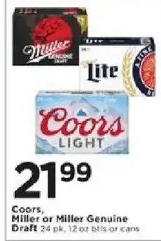 Cub Foods Coors, Miller or Miller Genuine Draft offer