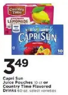 Cub Foods Capri Sun Juice Pouches offer