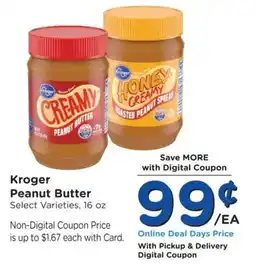 Kroger Kroger peanut butter offer