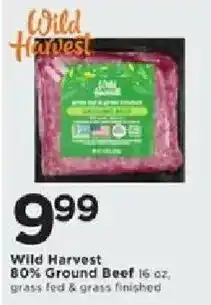 Cub Foods Wild Harvest ground beef offer