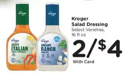 Kroger Kroger salad dressing offer