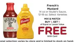 Kroger French's Mustard offer