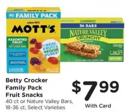 Kroger Betty Crocker Family Pack Fruit Snacks offer