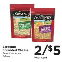 Kroger Sargento shredded cheese offer