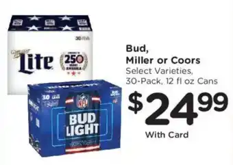 Kroger Bud, Miller or Coors offer