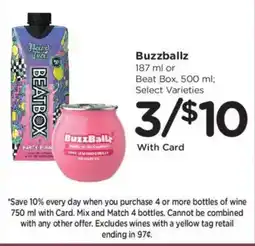 Kroger Buzzballz offer