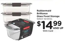 Kroger Rubbermaid Brilliance Glass Food Storage offer