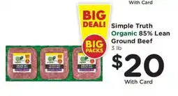 Kroger Simple Truth Organic Ground Beef offer