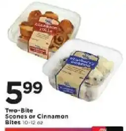 Cub Foods Two-Bite Scones or Cinnamon Bites offer