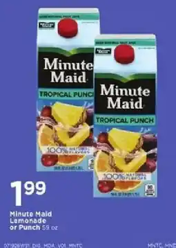 Cub Foods Minute Maid Lemonade or Punch offer