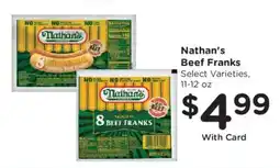 Kroger Nathan's beef franks offer