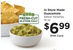 Kroger In Store Made Guacamole offer