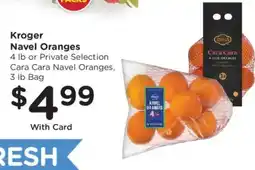 Kroger Kroger navel oranges offer