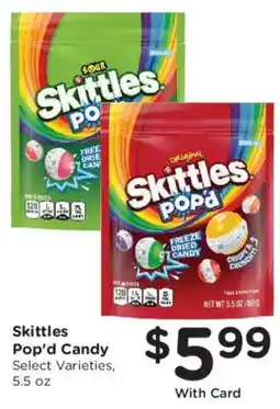 Kroger Skittles Pop'd Candy offer