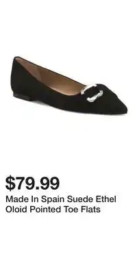 TJ Maxx Made In Spain Suede Ethel Oloid Pointed Toe Flats offer