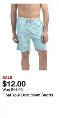 TJ Maxx Float Your Boat Swim Shorts offer