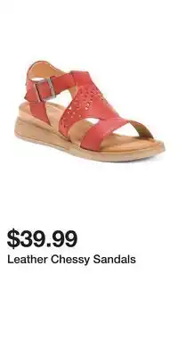 TJ Maxx Leather Chessy Sandals offer