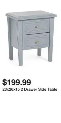 TJ Maxx 23x26x15 2 Drawer Side Table offer