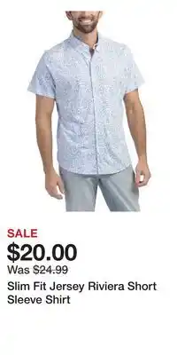 TJ Maxx Slim Fit Jersey Riviera Short Sleeve Shirt offer