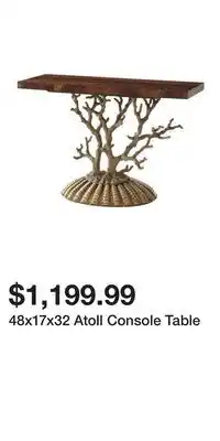 TJ Maxx 48x17x32 Atoll Console Table offer