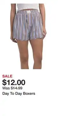 TJ Maxx Day To Day Boxers offer