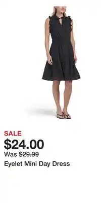 TJ Maxx Eyelet Mini Day Dress offer