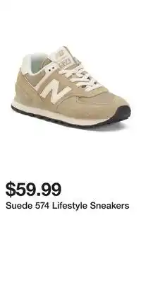 TJ Maxx Suede 574 Lifestyle Sneakers offer