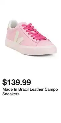 TJ Maxx Made In Brazil Leather Campo Sneakers offer