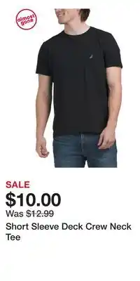 TJ Maxx Short Sleeve Deck Crew Neck Tee offer