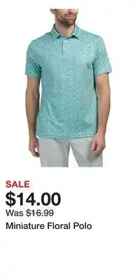 TJ Maxx Miniature Floral Polo offer