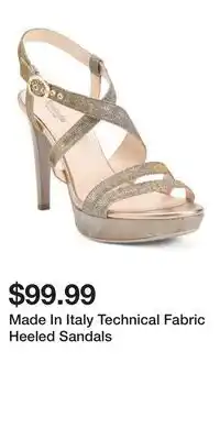 TJ Maxx Made In Italy Technical Fabric Heeled Sandals offer