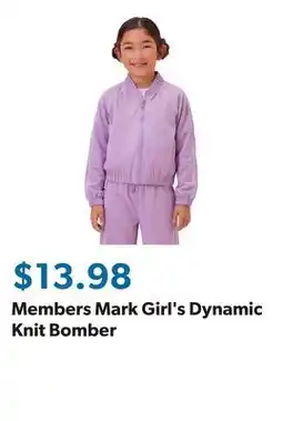 Sam's Club Members Mark Girl's Dynamic Knit Bomber offer