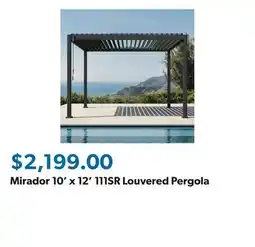 Sam's Club Mirador 10' x 12' 111SR Louvered Pergola offer